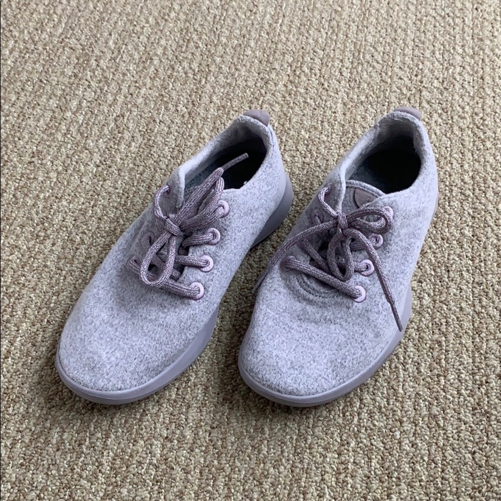 Allbirds sneakers-light lavender wool